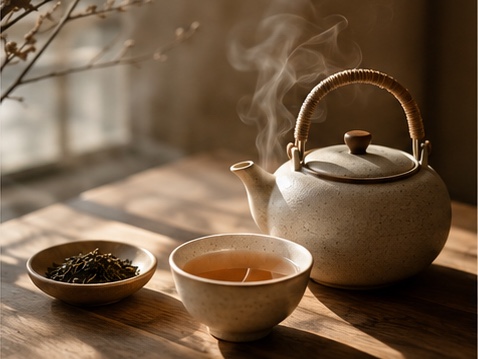 Make a warm cup slowly