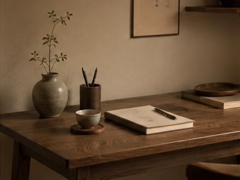 A quiet desk
